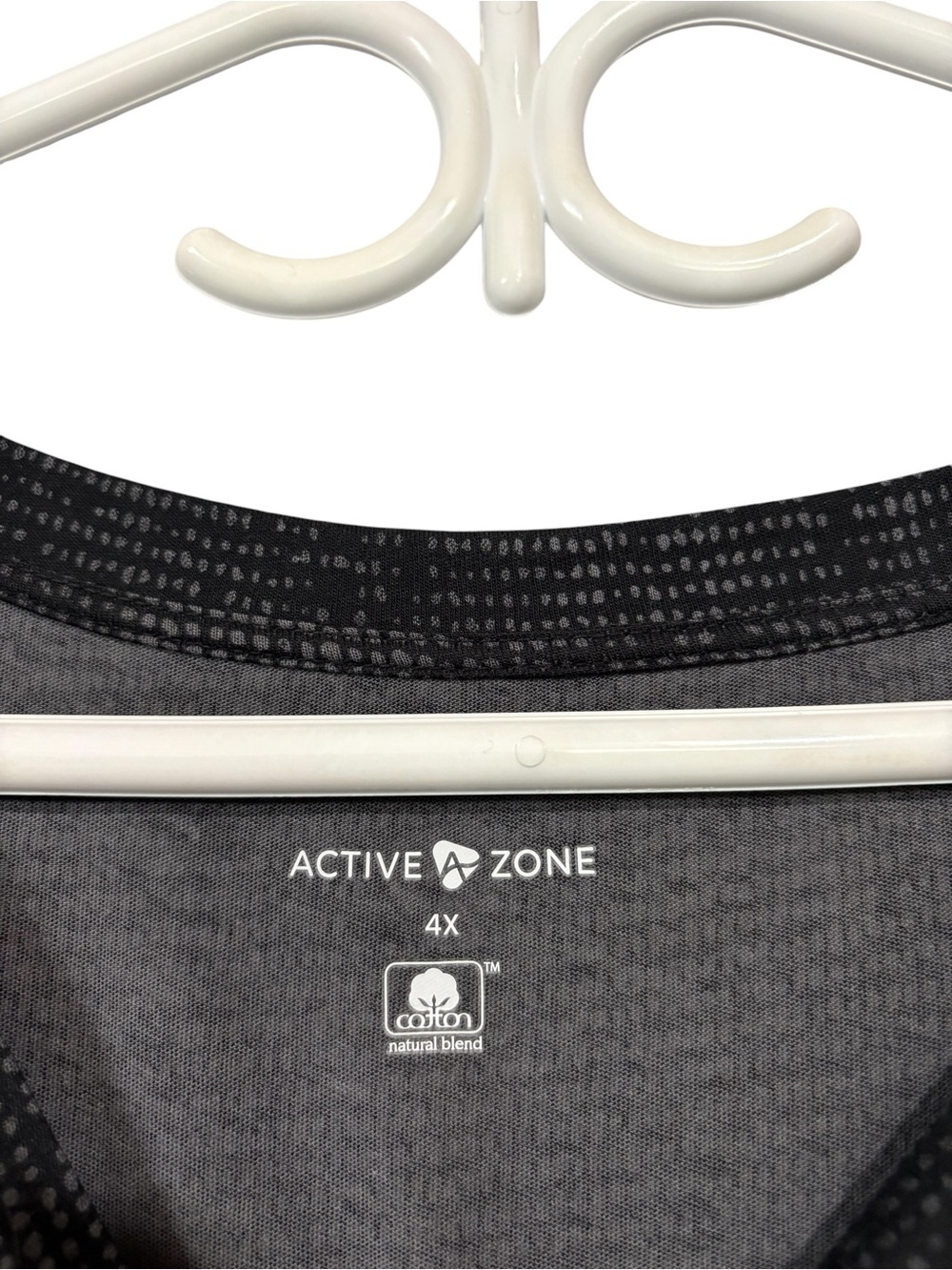 Active Zone Penningtons, 4X Plus Size, Activewear Top Black Drawstring Hem - Picture 3 of 10